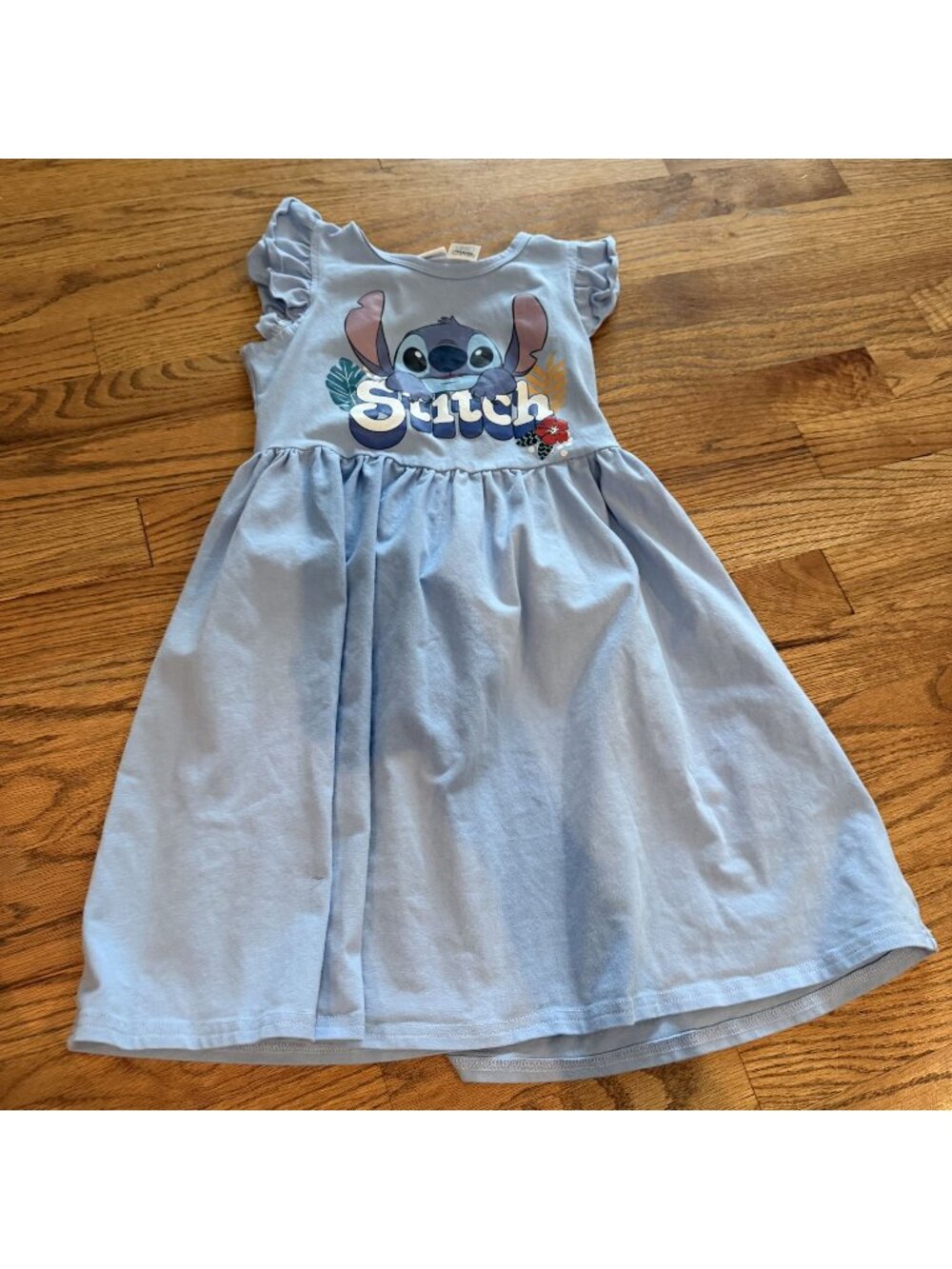DISNEY GIRLS PAT PAT DRESS LILO AND STICH 6-7 YEARS
